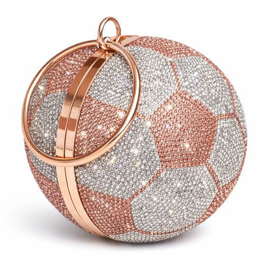 Crystal Soccer Clutch