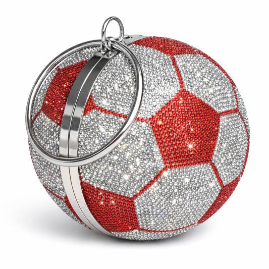 Crystal Soccer Clutch