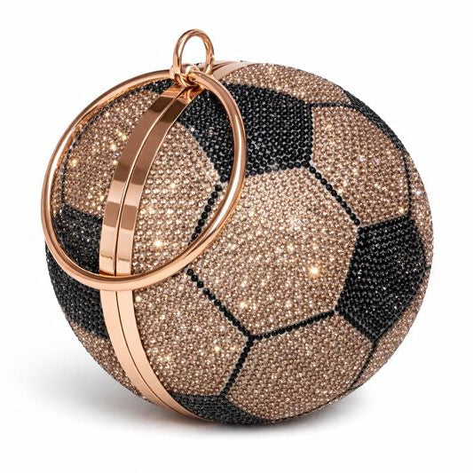 Crystal Soccer Clutch