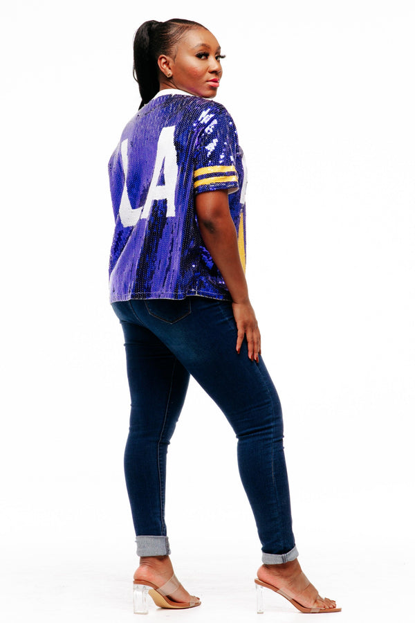 Los Angeles Football Sequin Shirt - SEQUIN FANS