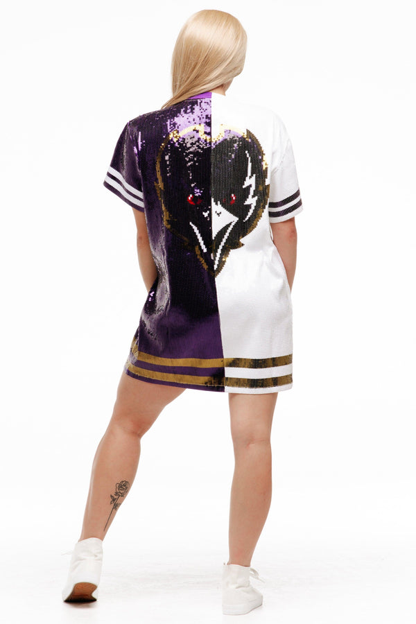 Baltimore Football Sequin Dress - SEQUIN FANS