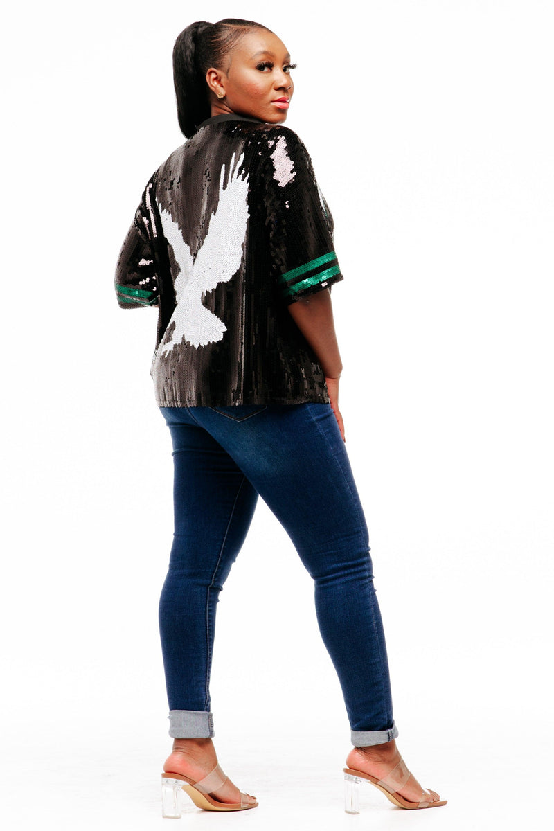 Philadelphia Football Sequin Shirt - SEQUIN FANS