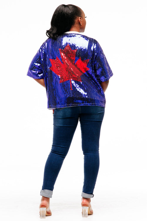 Toronto Baseball Sequin Shirt - SEQUIN FANS