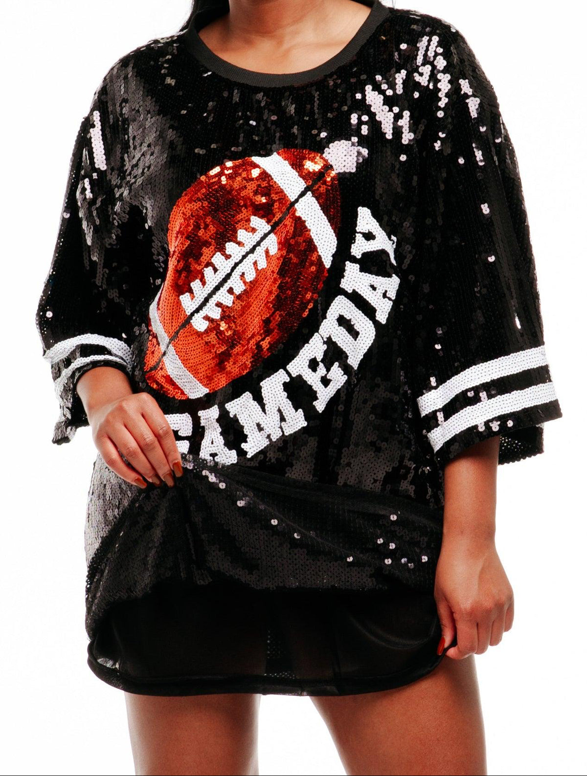 Game Day Sequin Dress - Black Game Day Sequin Dress - Black