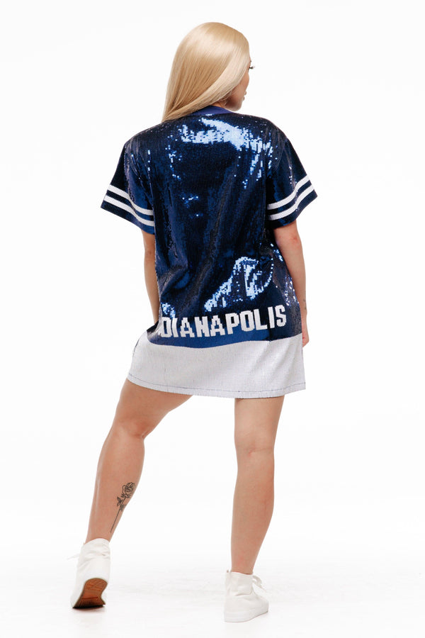 Indianapolis Football Sequin Dress - SEQUIN FANS