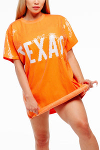 Texas College Sequin Dress - SEQUIN FANS
