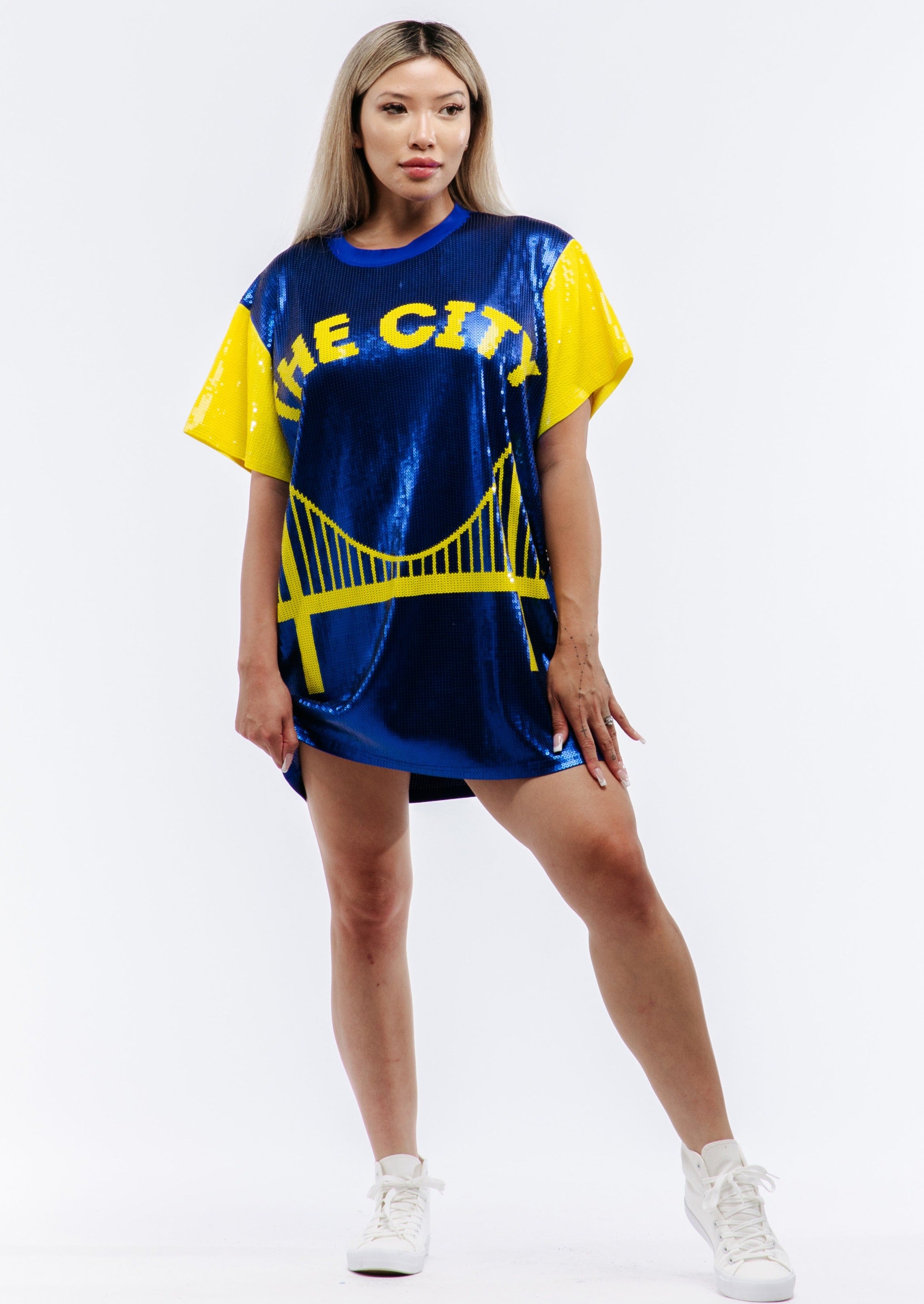 Sequin basketball jersey store dress