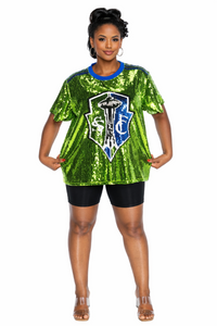 Seattle Soccer Sequin Shirt