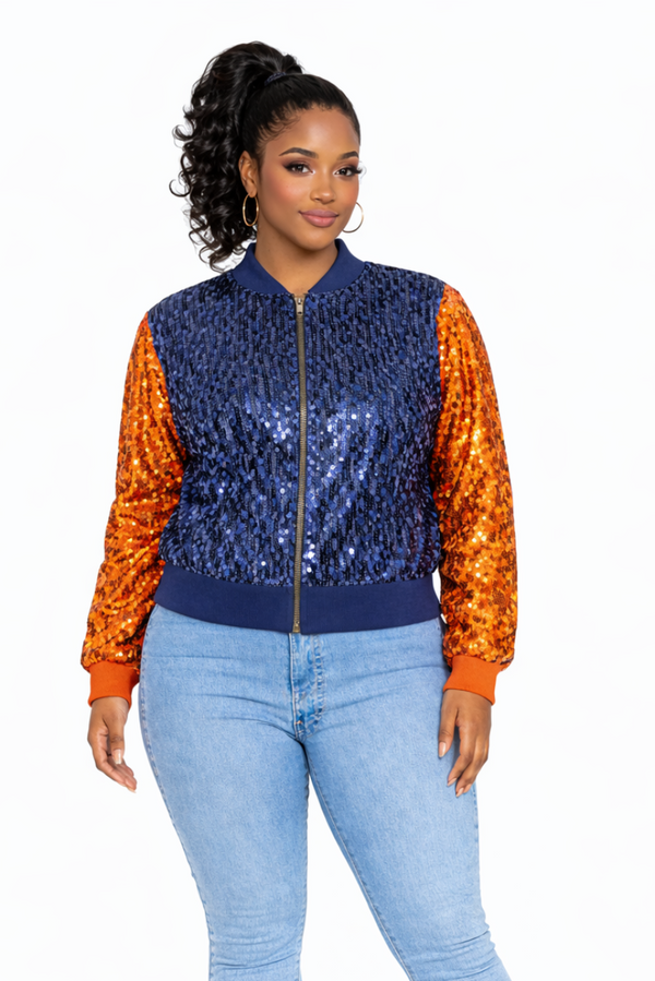 Detroit Baseball Sequin Jacket