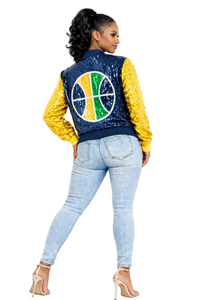 Utah Basketball Sequin Jacket