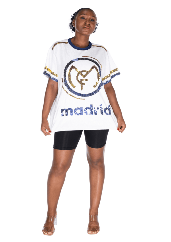 Madrid Soccer Sequin Shirt - SEQUIN FANS