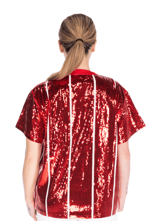 Miami Baseball Sequin Shirt - SEQUIN FANS