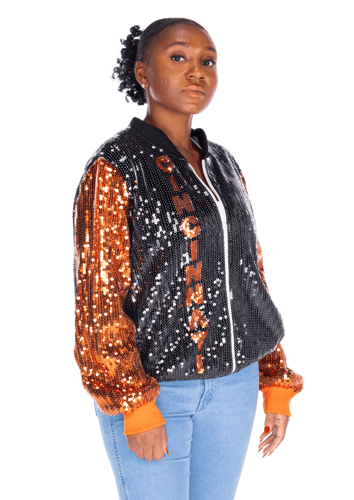 Cincinnati Football Sequin Jacket - SEQUIN FANS