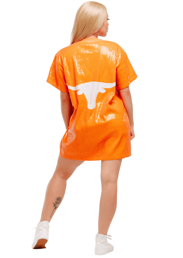 Texas College Sequin Dress - SEQUIN FANS