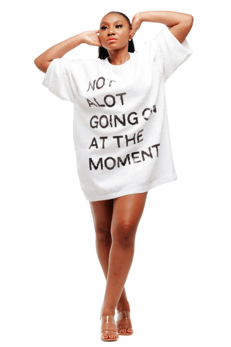 Not Alot Going On at The Moment Sequin Dress