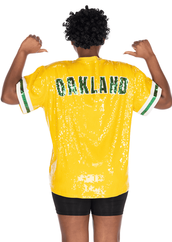 Oakland Baseball Sequin Shirt - SEQUIN FANS