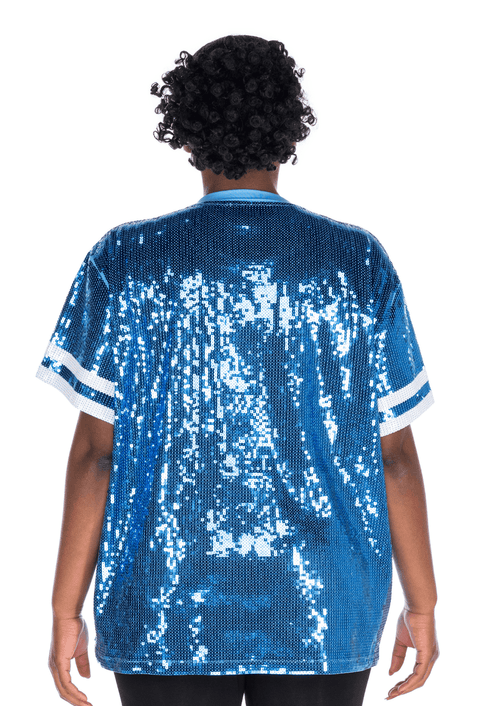 Detroit Lions Football Sequin Shirt - SEQUIN FANS
