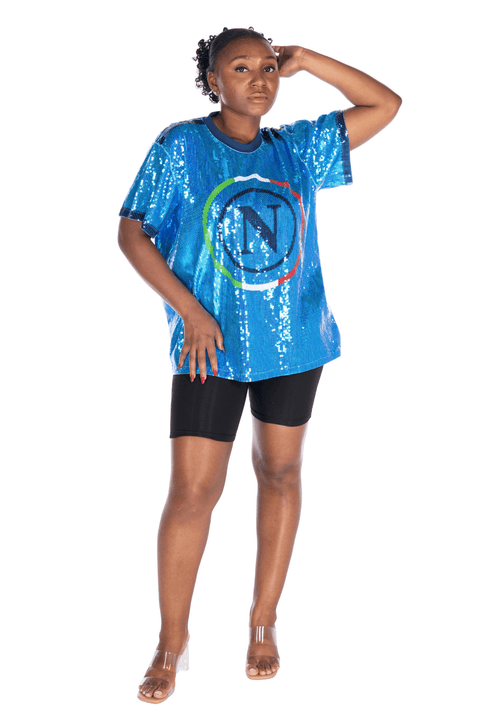Napoli Soccer Sequin Shirt - SEQUIN FANS