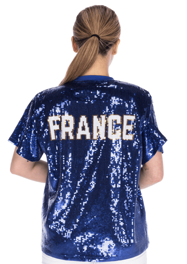 France Soccer Sequin Shirt - SEQUIN FANS
