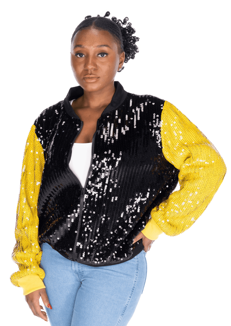 Pittsburgh Football Sequin Jacket - SEQUIN FANS