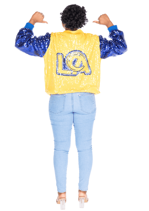 Los Angeles Football Sequin Jacket - SEQUIN FANS