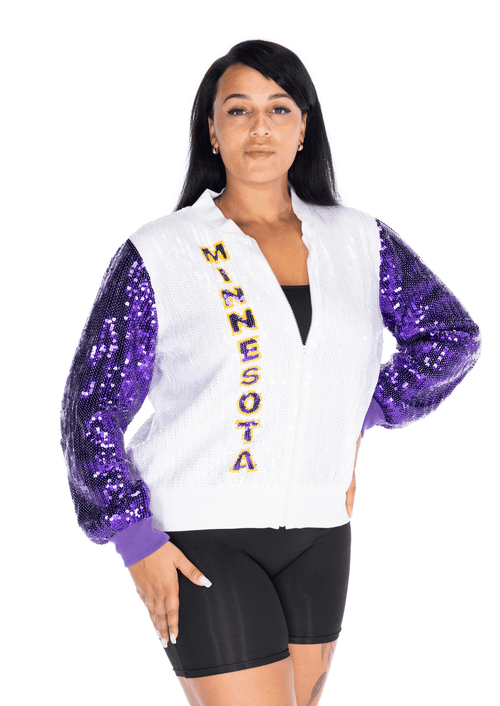 Minnesota Football Sequin Jacket - SEQUIN FANS