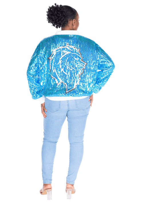 Detriot Football Sequin Jacket - SEQUIN FANS