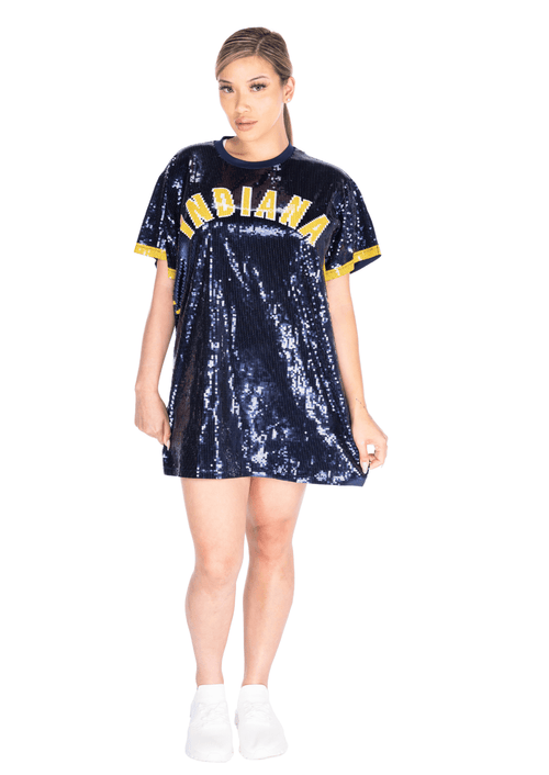 Indiana Basketball Sequin Dress - SEQUIN FANS
