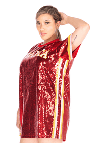Atlanta Basketball Sequin Dress - SEQUIN FANS