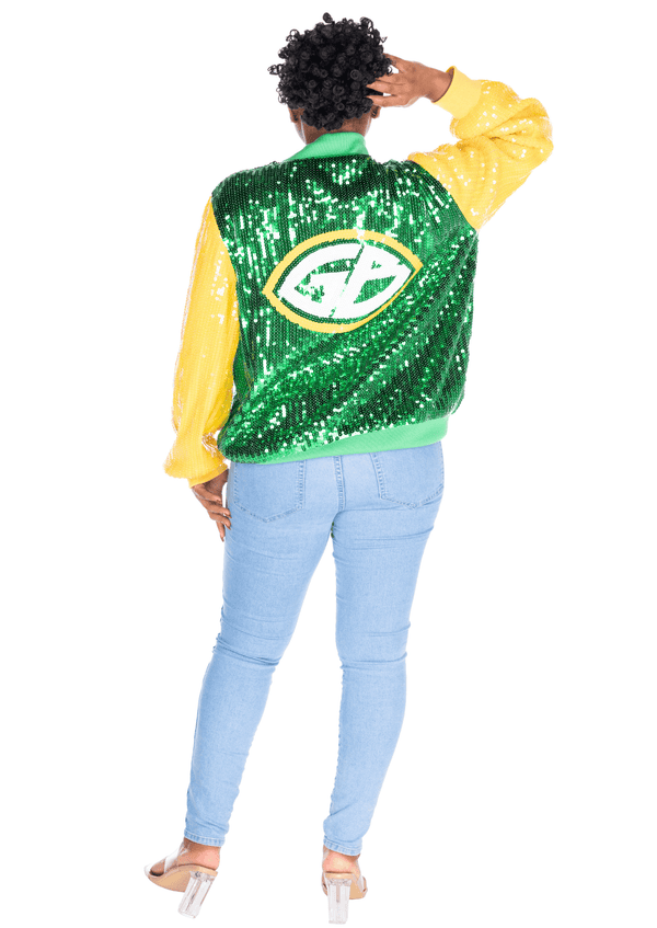 Green Bay Football Sequin Jacket - SEQUIN FANS