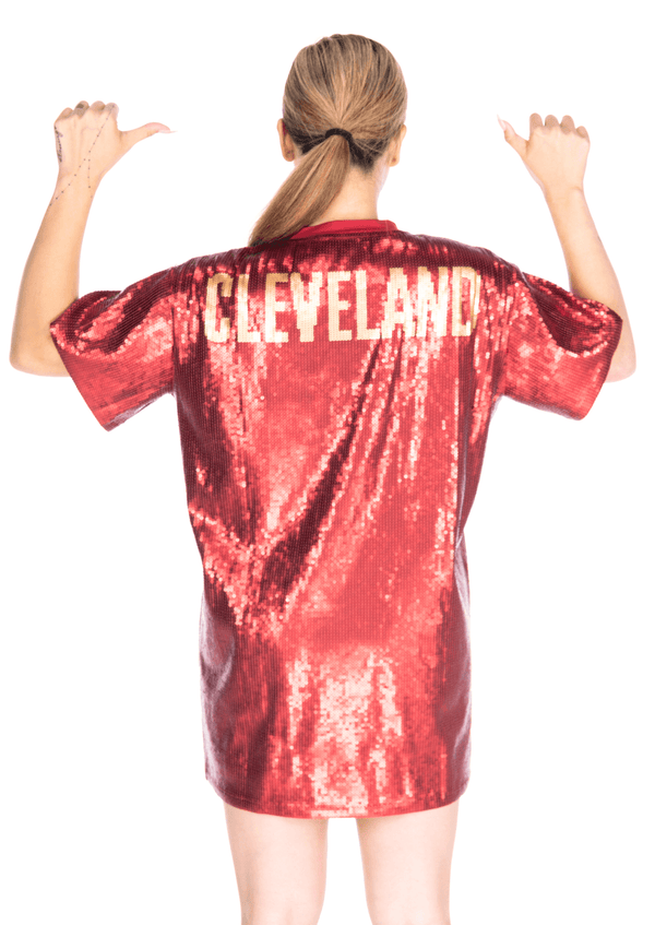 Cleveland Basketball Sequin Dress - SEQUIN FANS