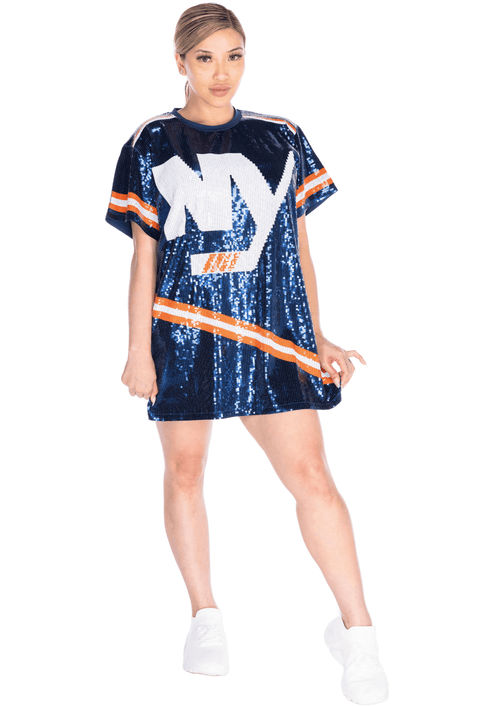 New York Hockey Sequin Dress - SEQUIN FANS