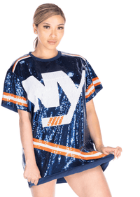 New York Hockey Sequin Dress - SEQUIN FANS