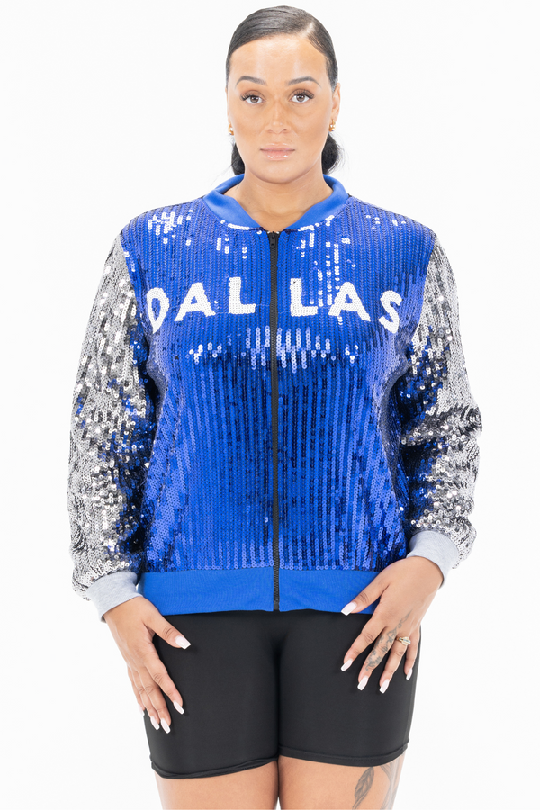 Dallas Basketball Sequin Jacket