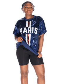 Paris Soccer Sequin Shirt - SEQUIN FANS