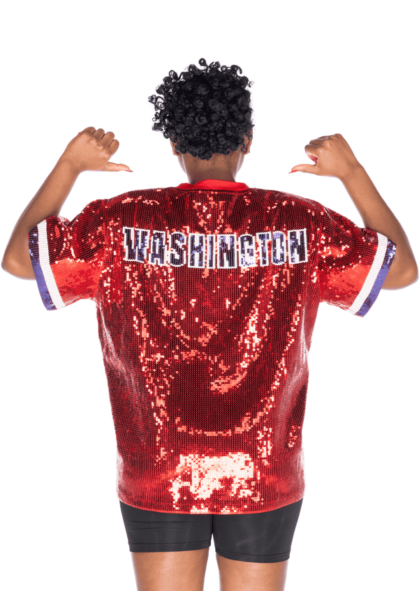 Washington Baseball Sequin Shirt - SEQUIN FANS