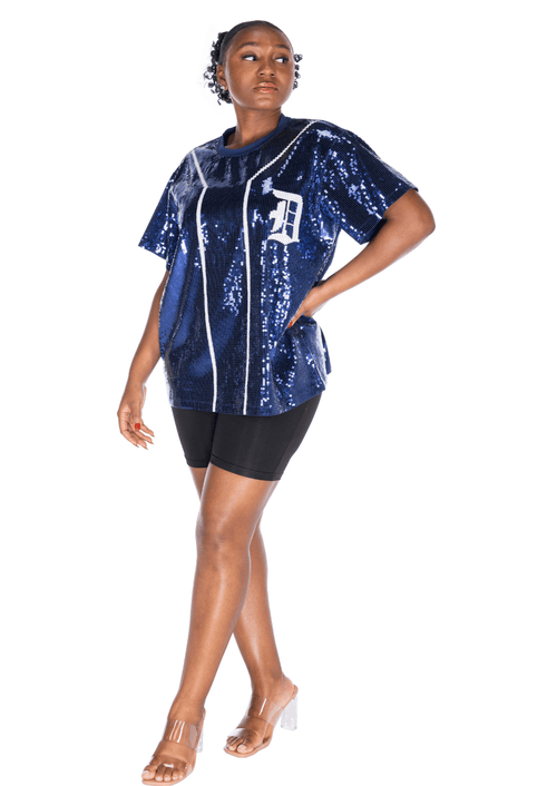 Detroit Baseball Sequin Shirt - SEQUIN FANS