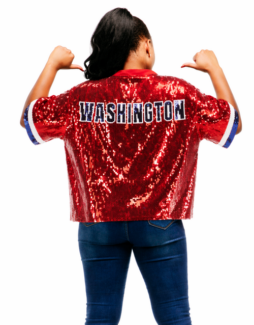 Washington Baseball Sequin Shirt