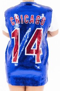 Chicago Baseball Sequin Dress