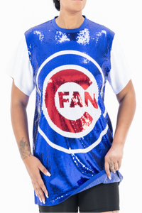 Chicago Baseball Sequin Dress