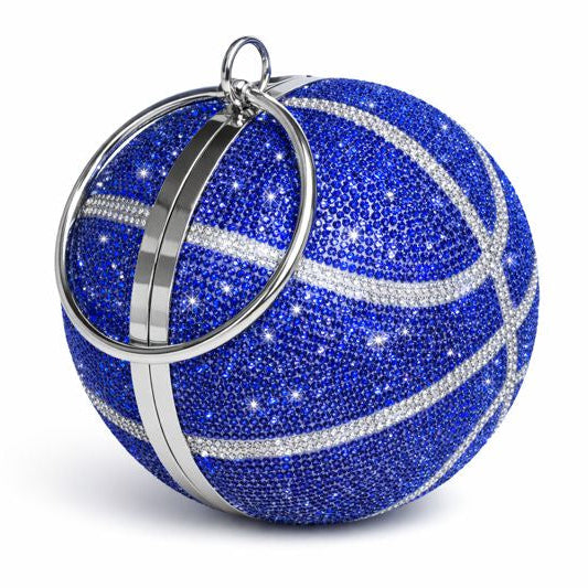 Crystal Basketball Clutch