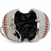 Crystal Baseball Clutch