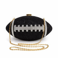 Crystal Football Clutch