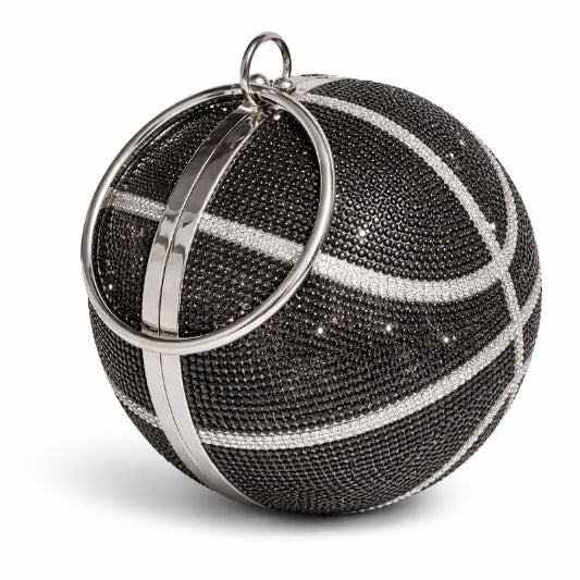 Crystal Basketball Clutch