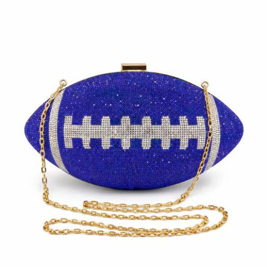 Crystal Football Clutch
