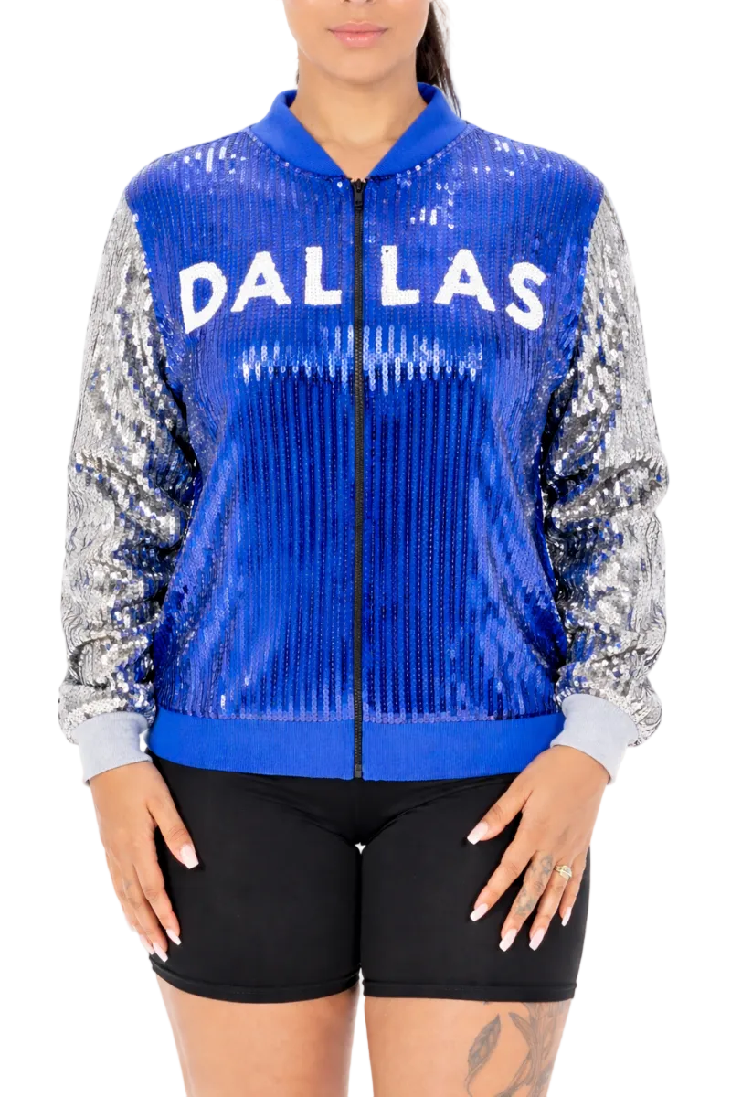 Dallas Basketball Sequin Jacket