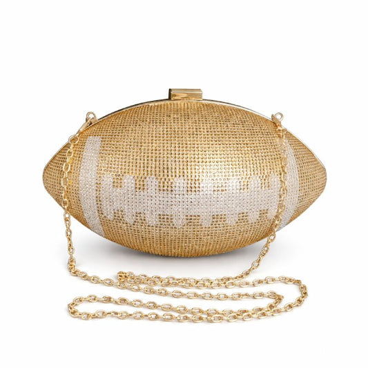 Crystal Football Clutch
