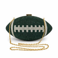 Crystal Football Clutch
