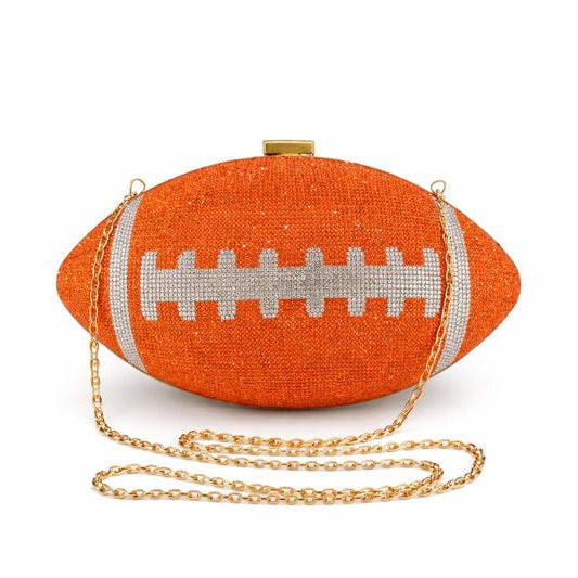 Crystal Football Clutch