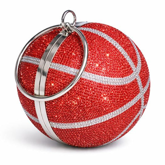 Crystal Basketball Clutch